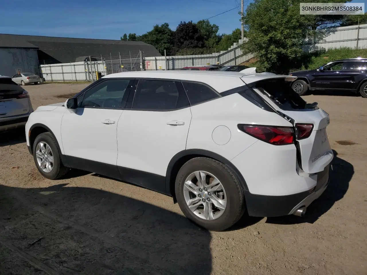 2021 Chevrolet Blazer 2Lt VIN: 3GNKBHRS2MS508384 Lot: 65241845