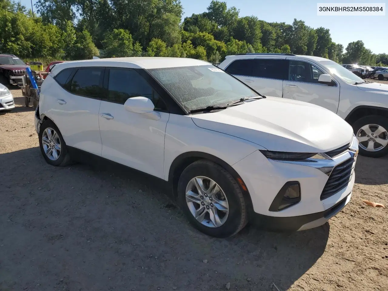 2021 Chevrolet Blazer 2Lt VIN: 3GNKBHRS2MS508384 Lot: 65241845