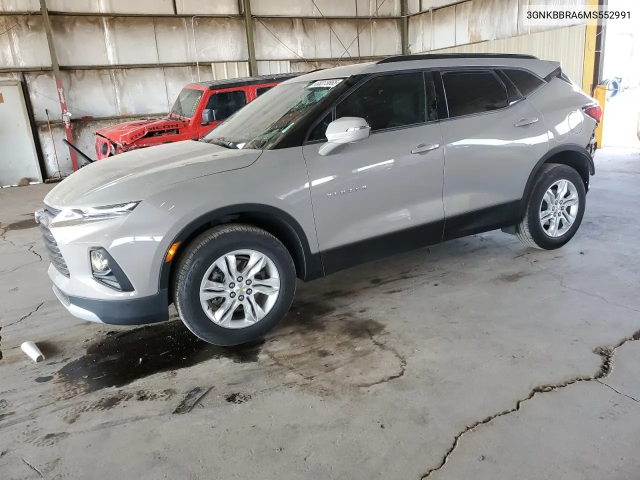2021 Chevrolet Blazer 1Lt VIN: 3GNKBBRA6MS552991 Lot: 65373865