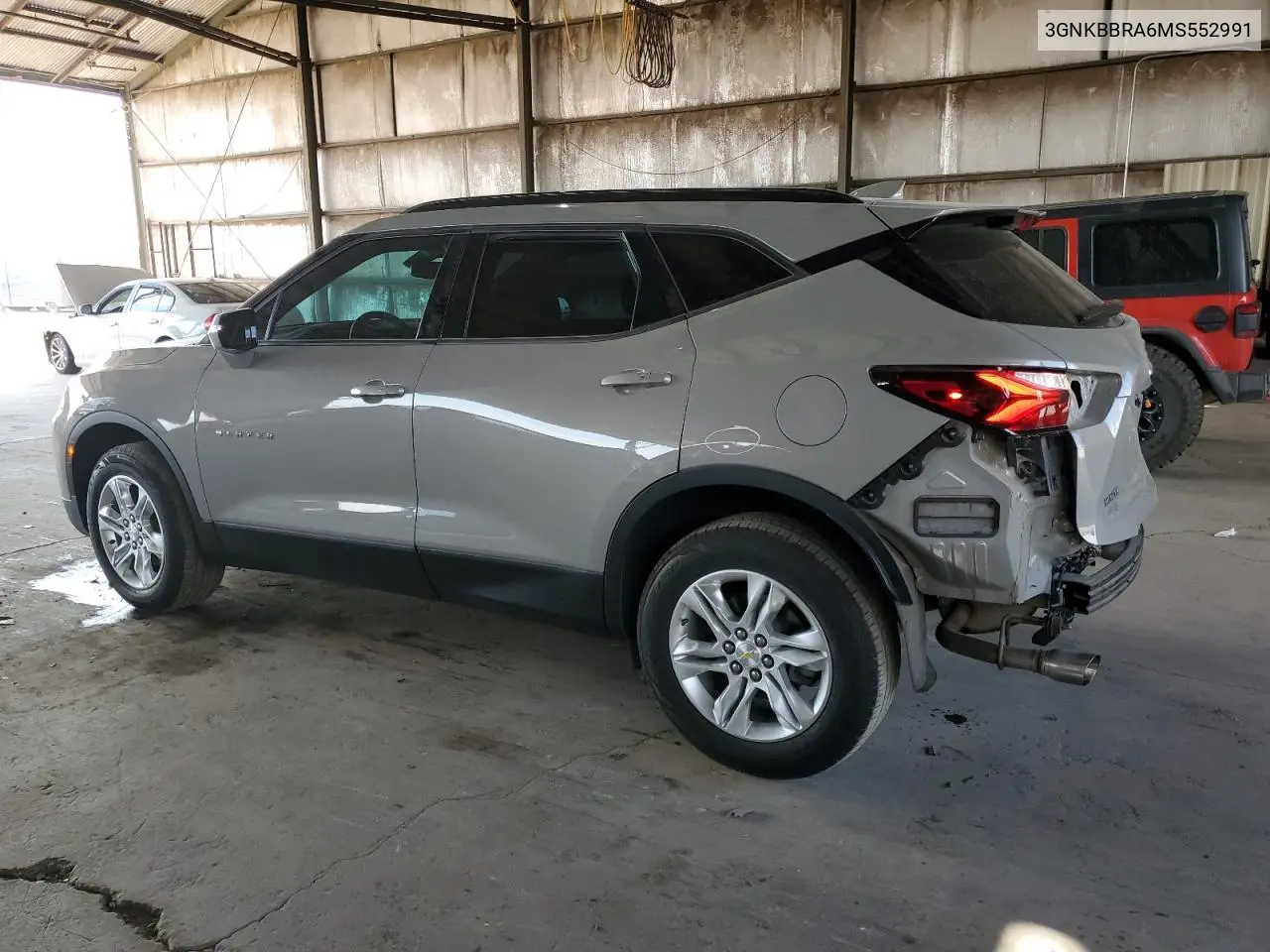 2021 Chevrolet Blazer 1Lt VIN: 3GNKBBRA6MS552991 Lot: 65373865