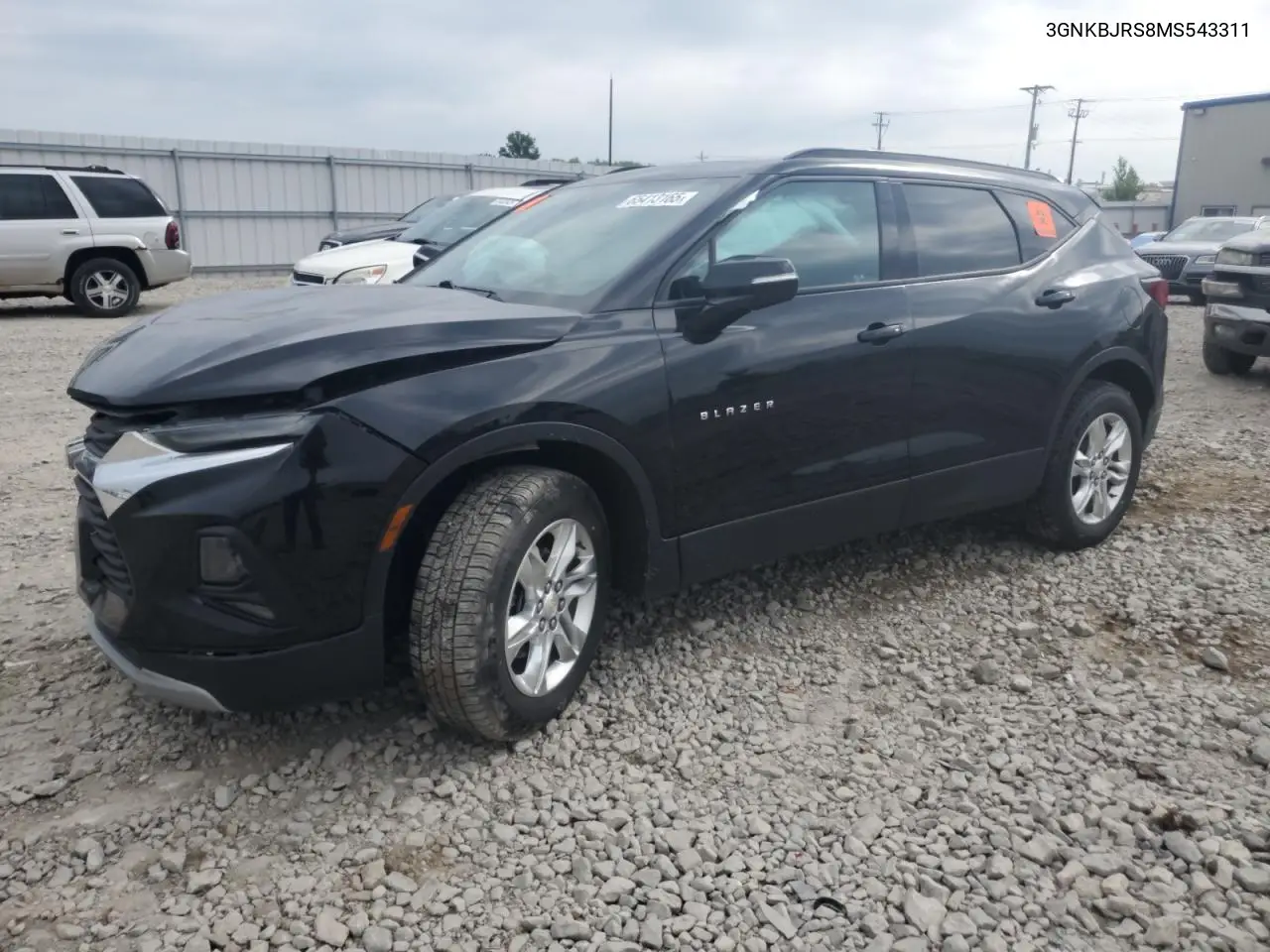 2021 Chevrolet Blazer 3Lt VIN: 3GNKBJRS8MS543311 Lot: 65413165