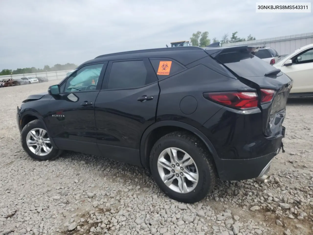 2021 Chevrolet Blazer 3Lt VIN: 3GNKBJRS8MS543311 Lot: 65413165