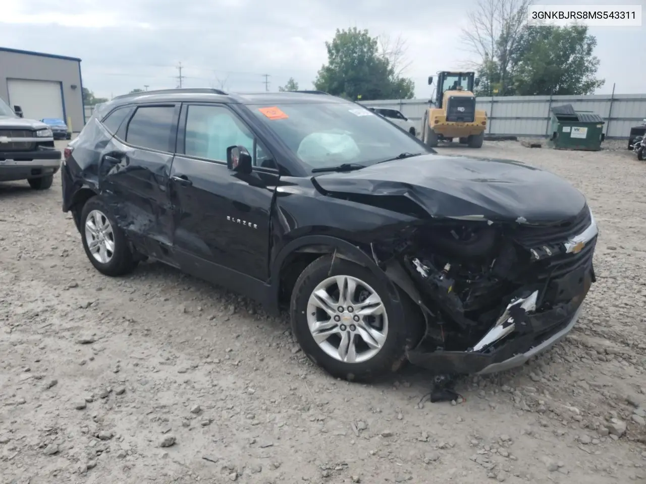 2021 Chevrolet Blazer 3Lt VIN: 3GNKBJRS8MS543311 Lot: 65413165