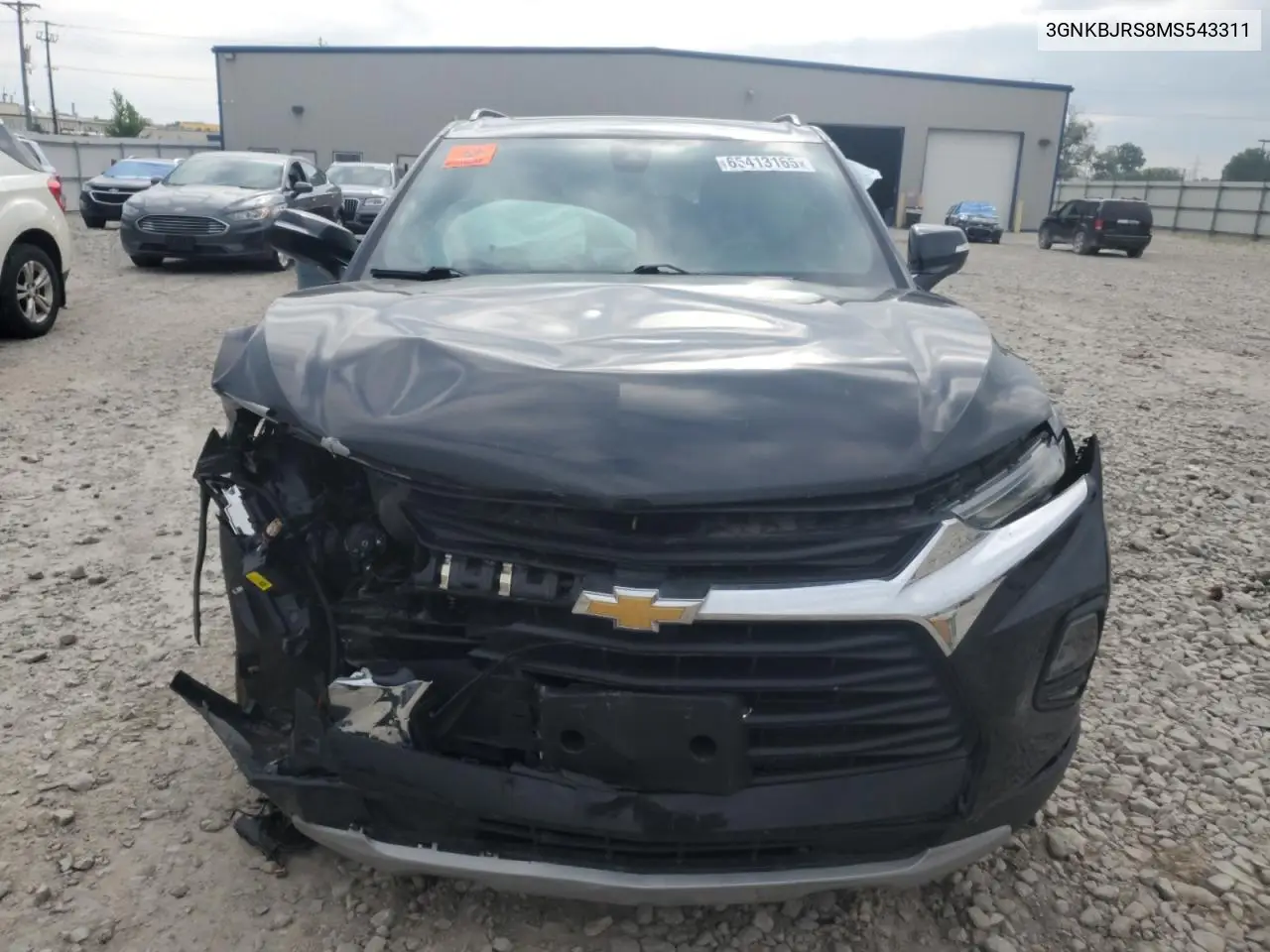 2021 Chevrolet Blazer 3Lt VIN: 3GNKBJRS8MS543311 Lot: 65413165