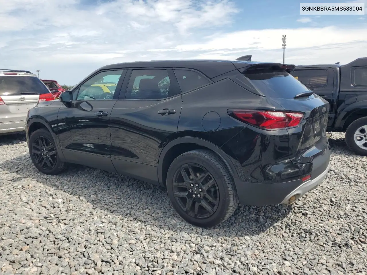 2021 Chevrolet Blazer 1Lt VIN: 3GNKBBRA5MS583004 Lot: 65789265