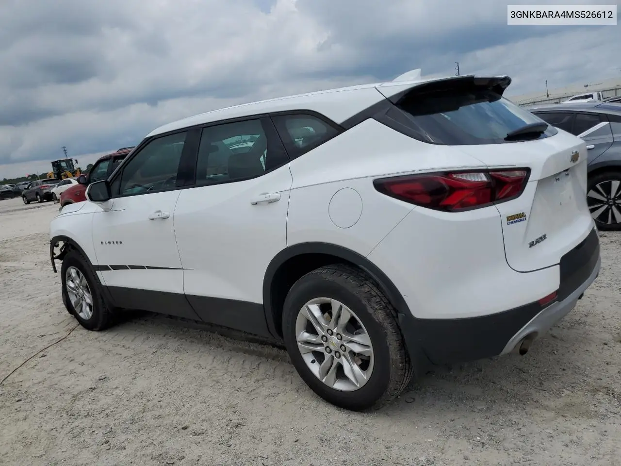 2021 Chevrolet Blazer L VIN: 3GNKBARA4MS526612 Lot: 66126525