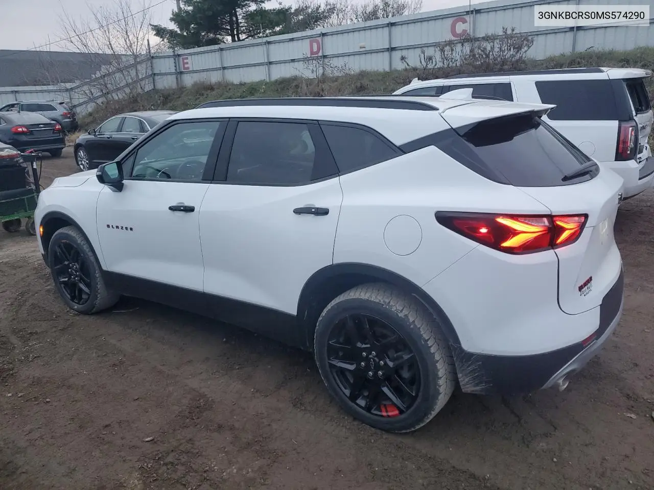 2021 Chevrolet Blazer 2Lt VIN: 3GNKBCRS0MS574290 Lot: 82324714