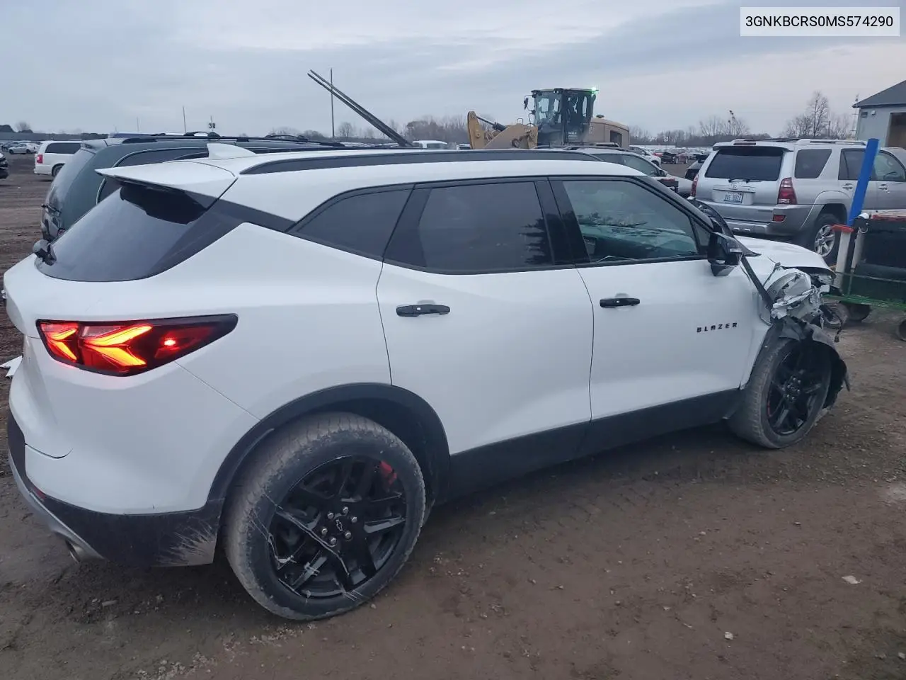 2021 Chevrolet Blazer 2Lt VIN: 3GNKBCRS0MS574290 Lot: 82324714