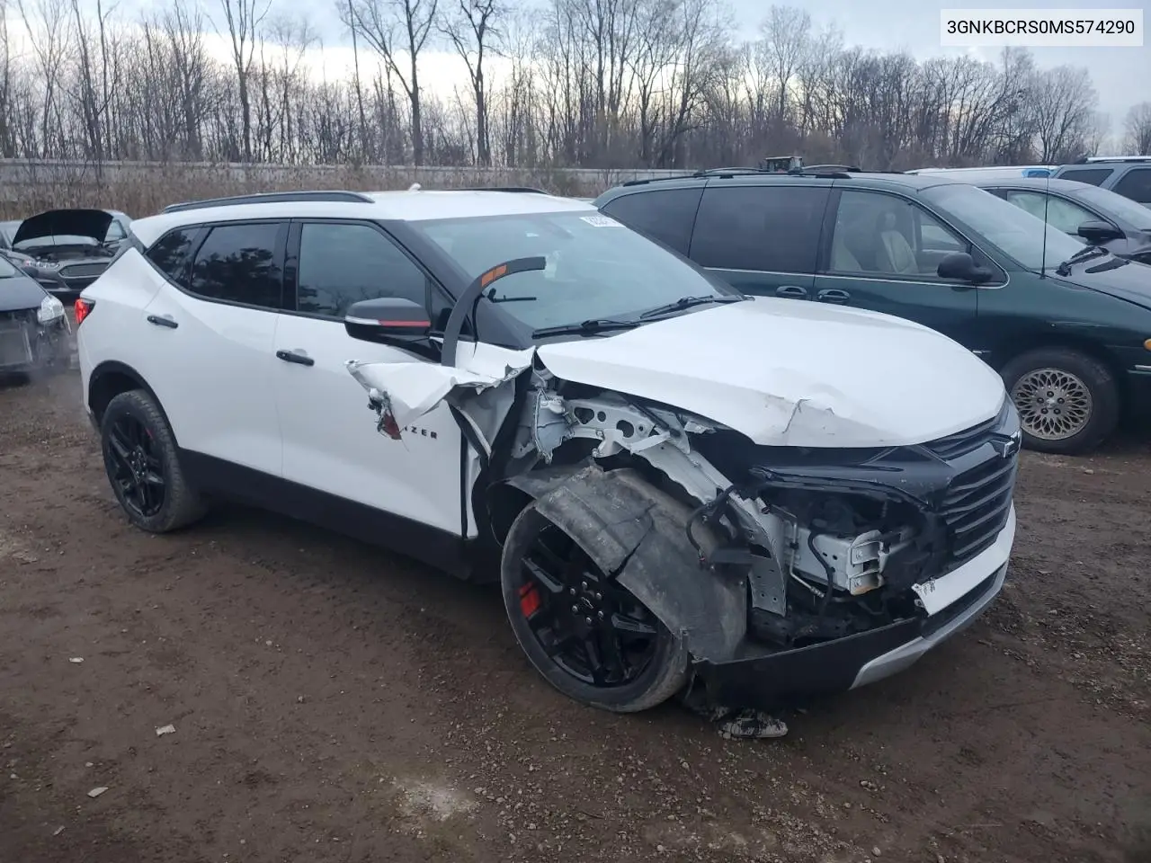 2021 Chevrolet Blazer 2Lt VIN: 3GNKBCRS0MS574290 Lot: 82324714