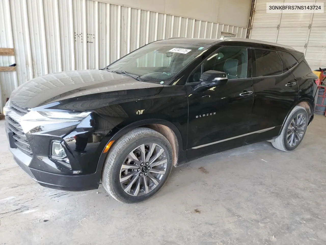 2022 Chevrolet Blazer Premier VIN: 3GNKBFRS7NS143724 Lot: 51341175
