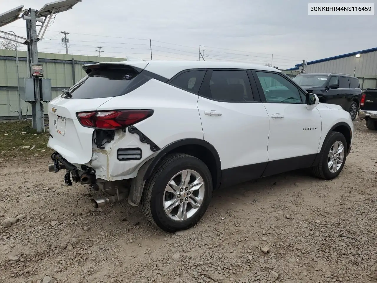 2022 Chevrolet Blazer 2Lt VIN: 3GNKBHR44NS116459 Lot: 52071825