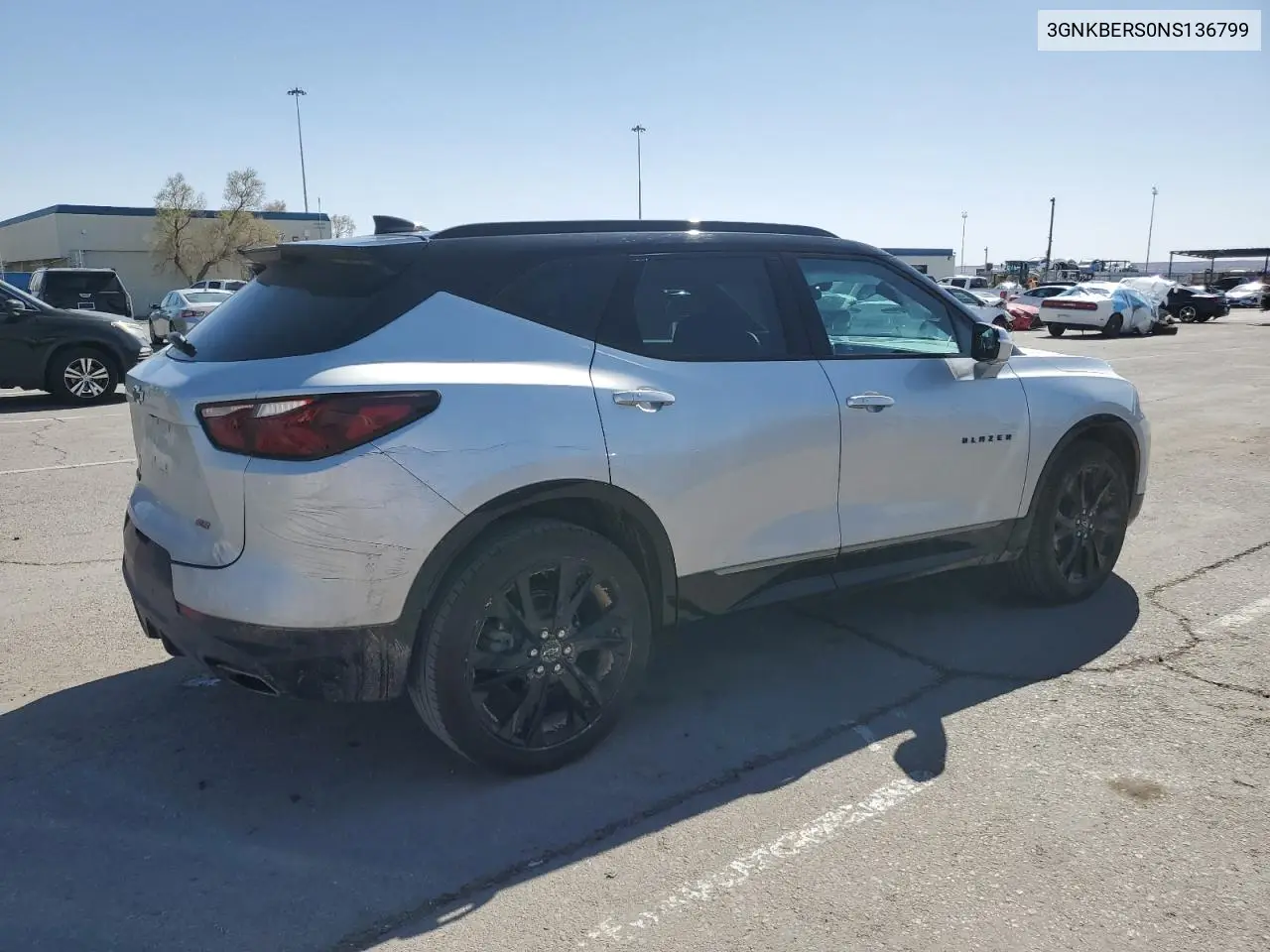 2022 Chevrolet Blazer Rs VIN: 3GNKBERS0NS136799 Lot: 52376195