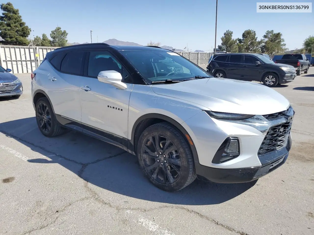 2022 Chevrolet Blazer Rs VIN: 3GNKBERS0NS136799 Lot: 52376195