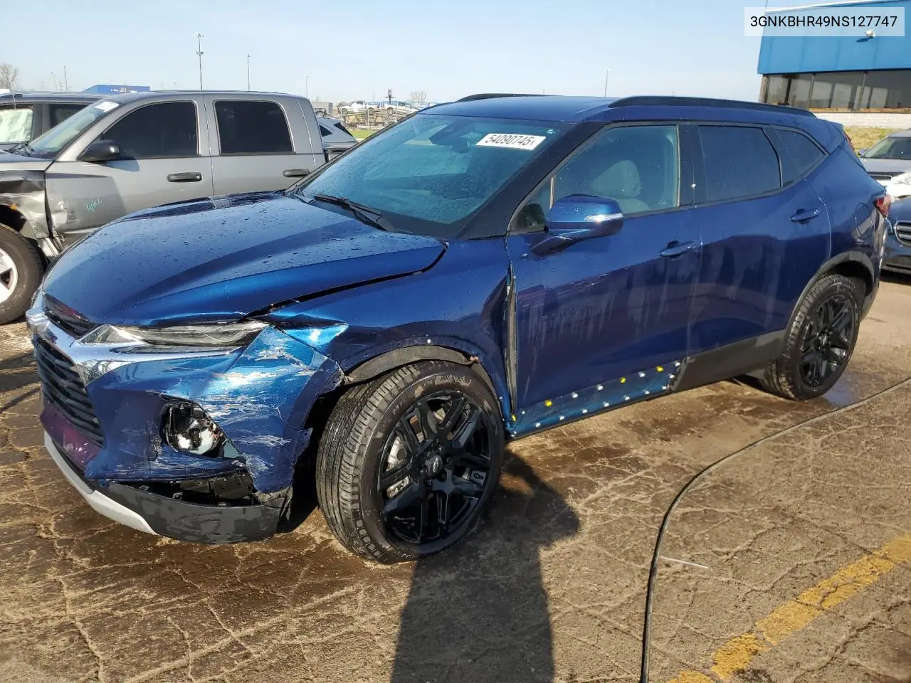 2022 Chevrolet Blazer 2Lt VIN: 3GNKBHR49NS127747 Lot: 54090745