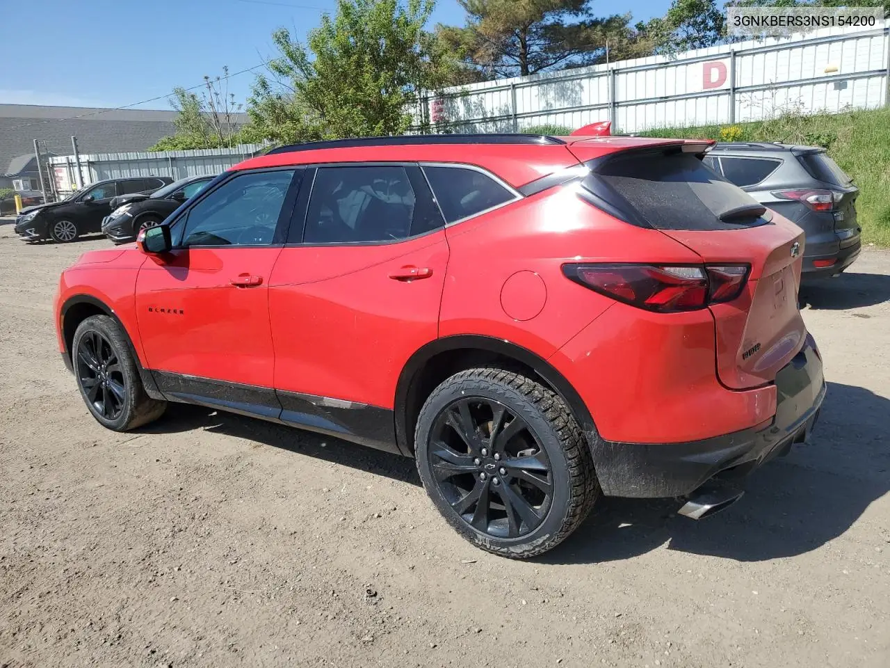 2022 Chevrolet Blazer Rs VIN: 3GNKBERS3NS154200 Lot: 56317235