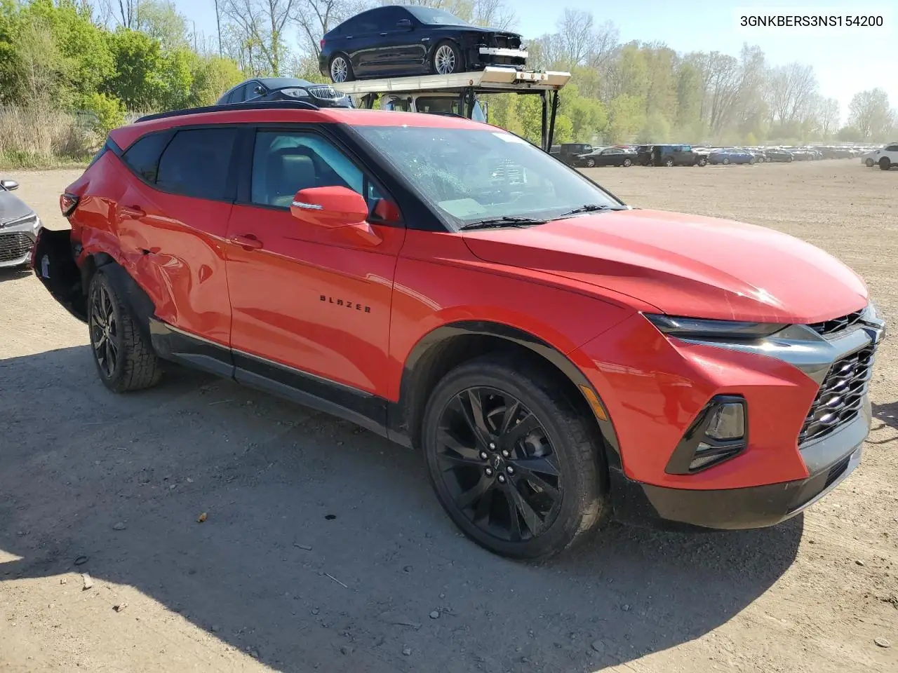 2022 Chevrolet Blazer Rs VIN: 3GNKBERS3NS154200 Lot: 56317235