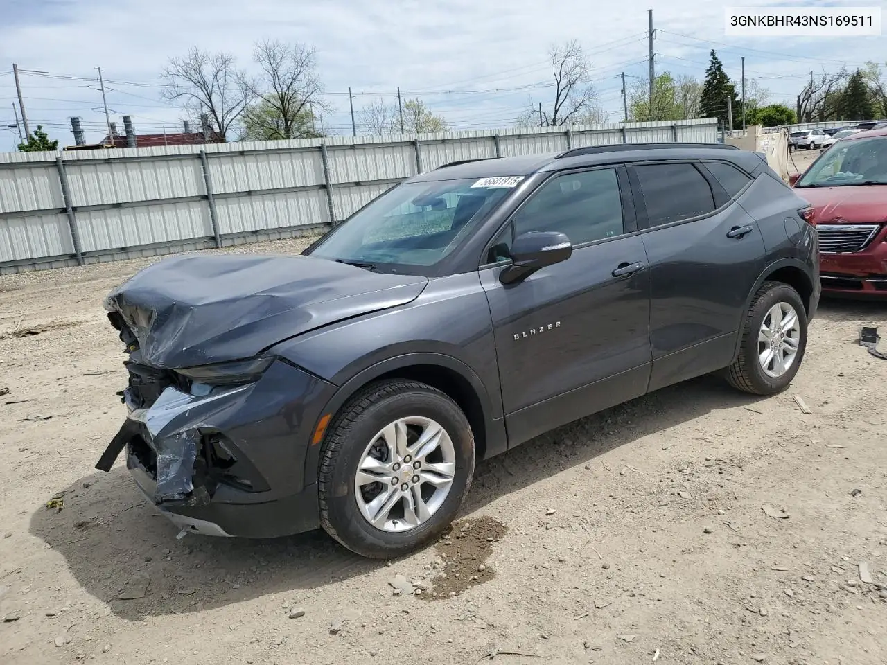 2022 Chevrolet Blazer 2Lt VIN: 3GNKBHR43NS169511 Lot: 56601915