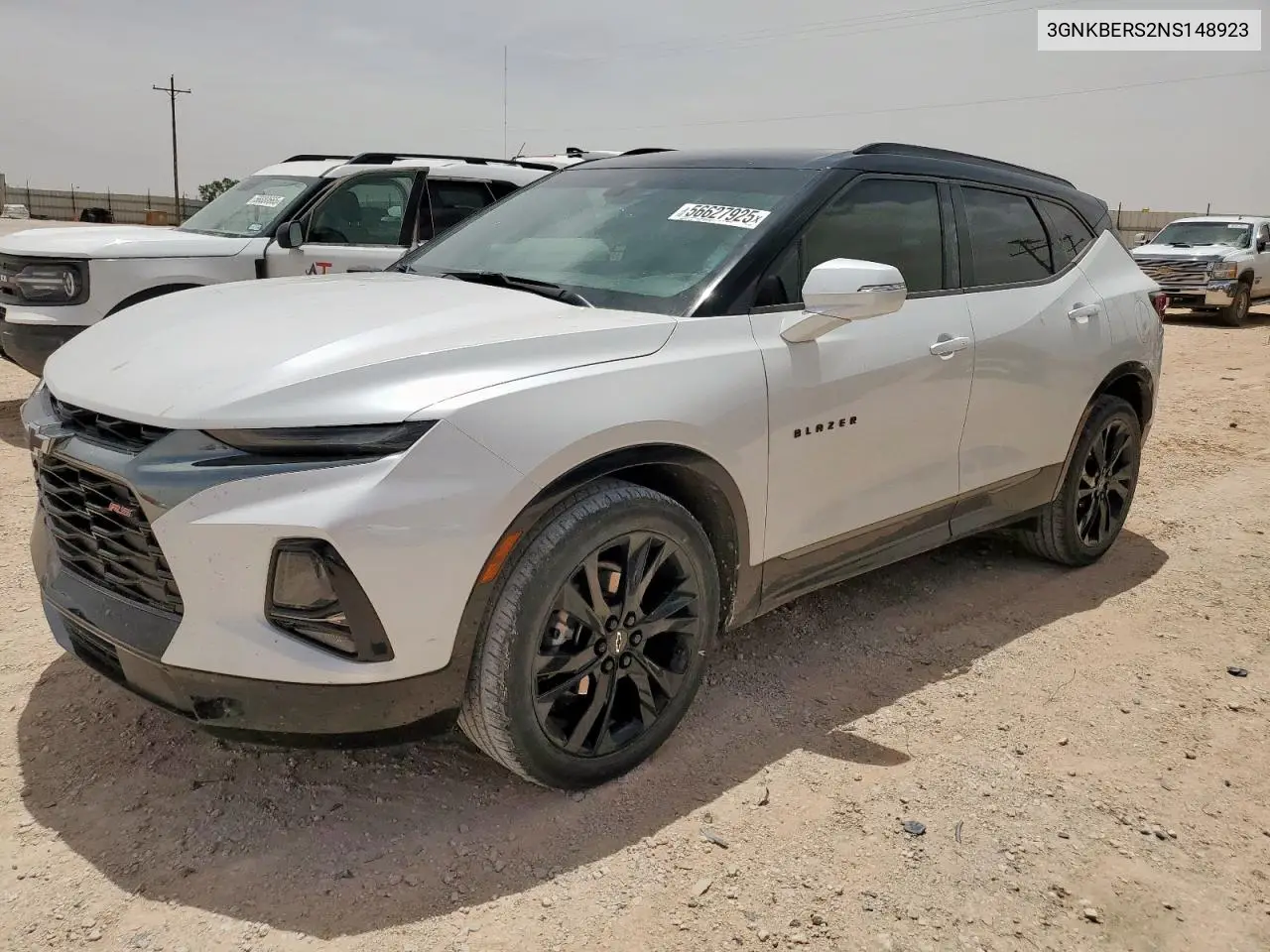 2022 Chevrolet Blazer Rs VIN: 3GNKBERS2NS148923 Lot: 56627925