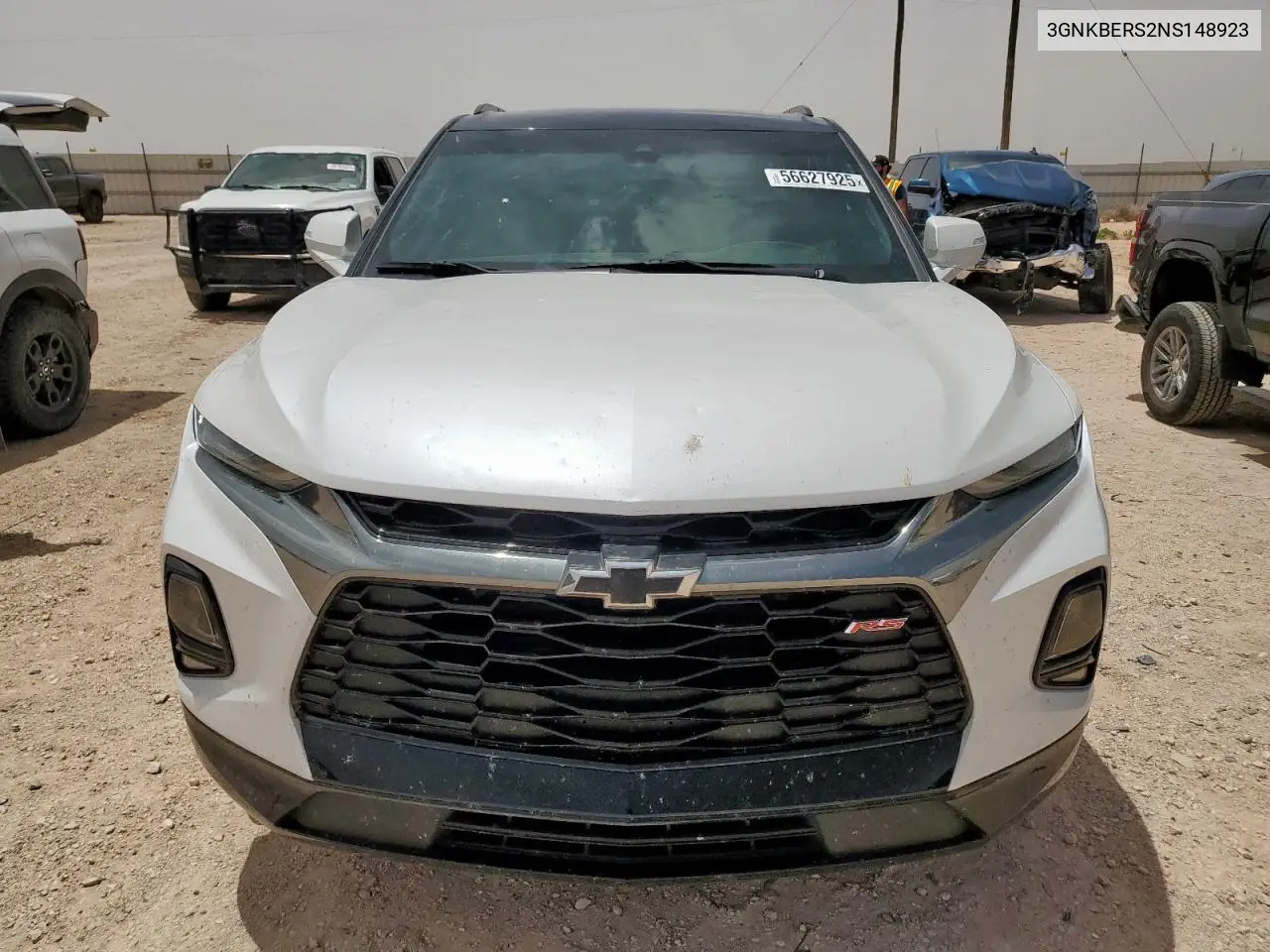 2022 Chevrolet Blazer Rs VIN: 3GNKBERS2NS148923 Lot: 56627925