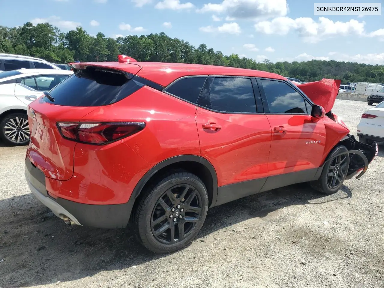 2022 Chevrolet Blazer 2Lt VIN: 3GNKBCR42NS126975 Lot: 62100955
