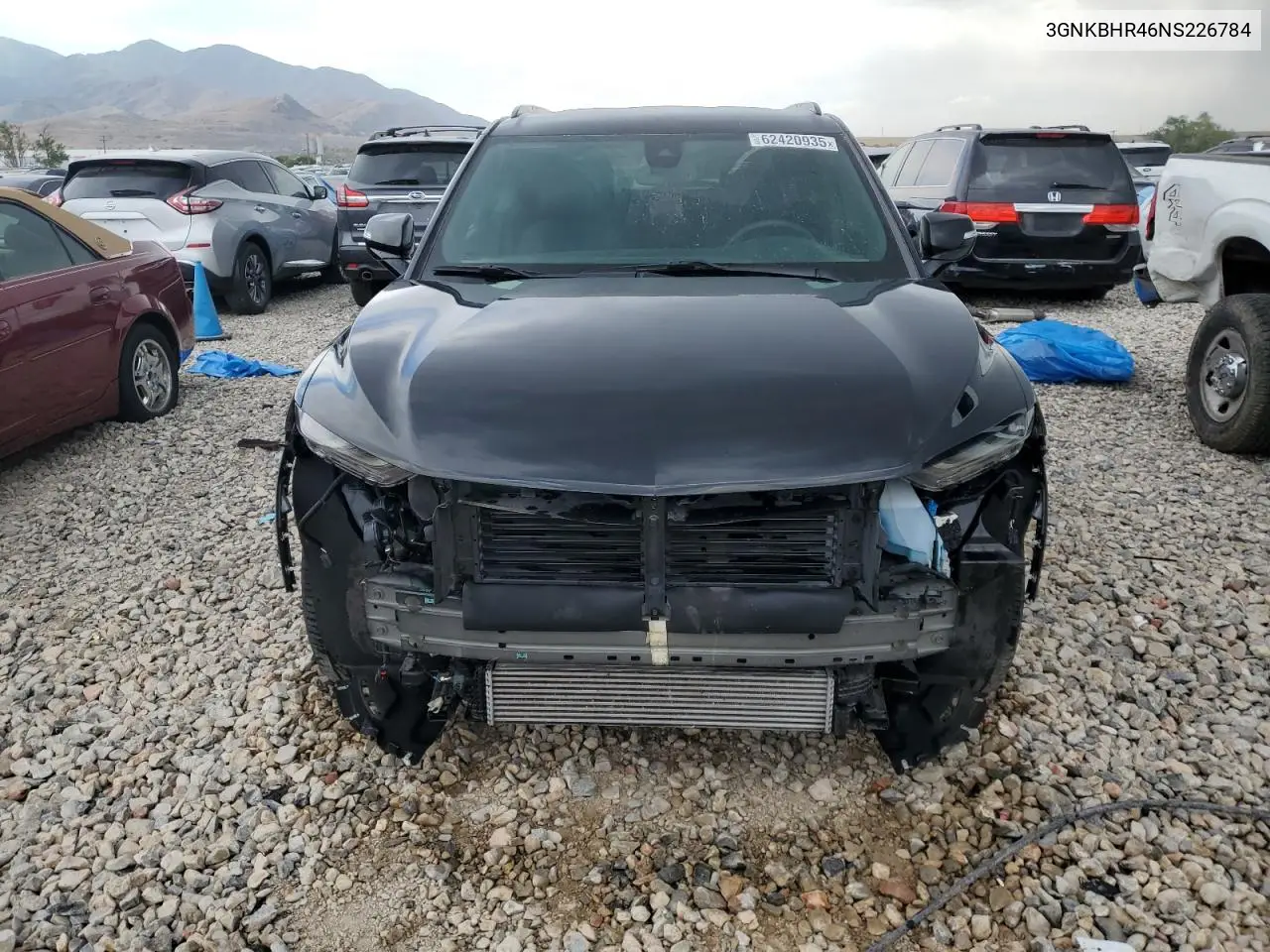 2022 Chevrolet Blazer 2Lt VIN: 3GNKBHR46NS226784 Lot: 62420935