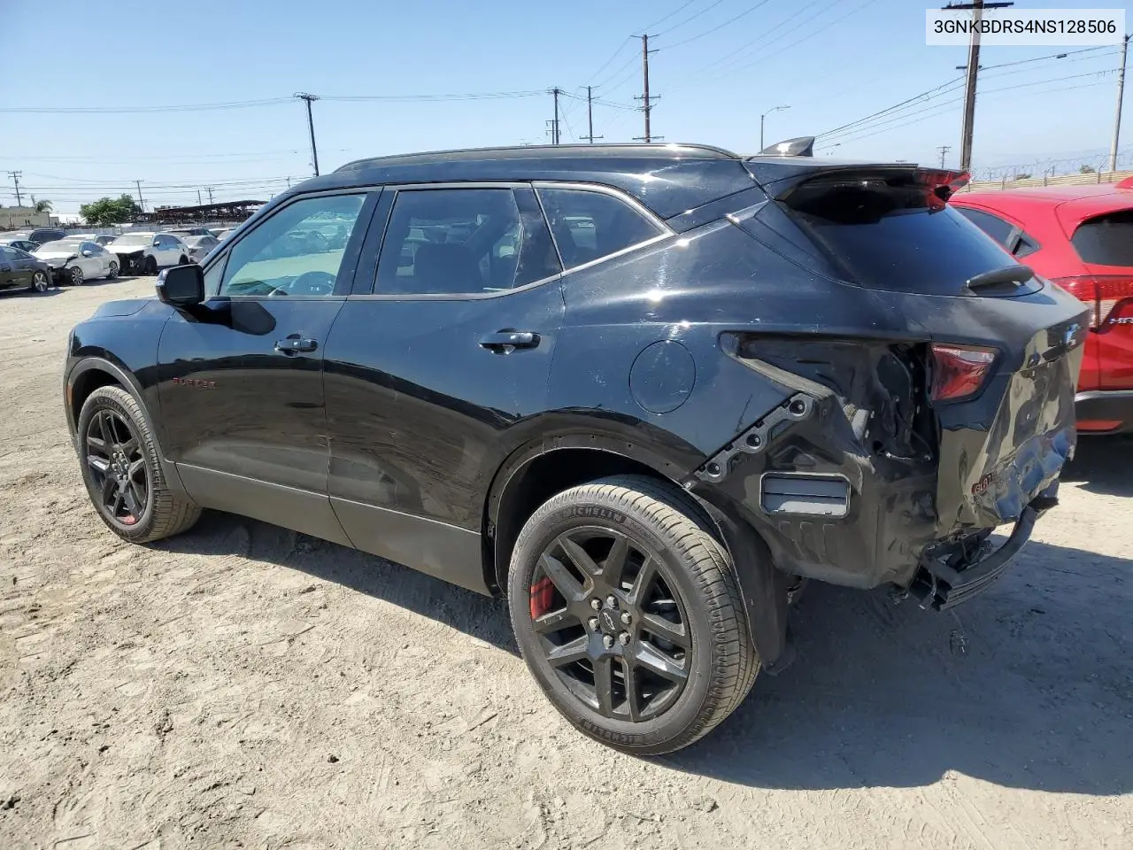 2022 Chevrolet Blazer 3Lt VIN: 3GNKBDRS4NS128506 Lot: 63078695