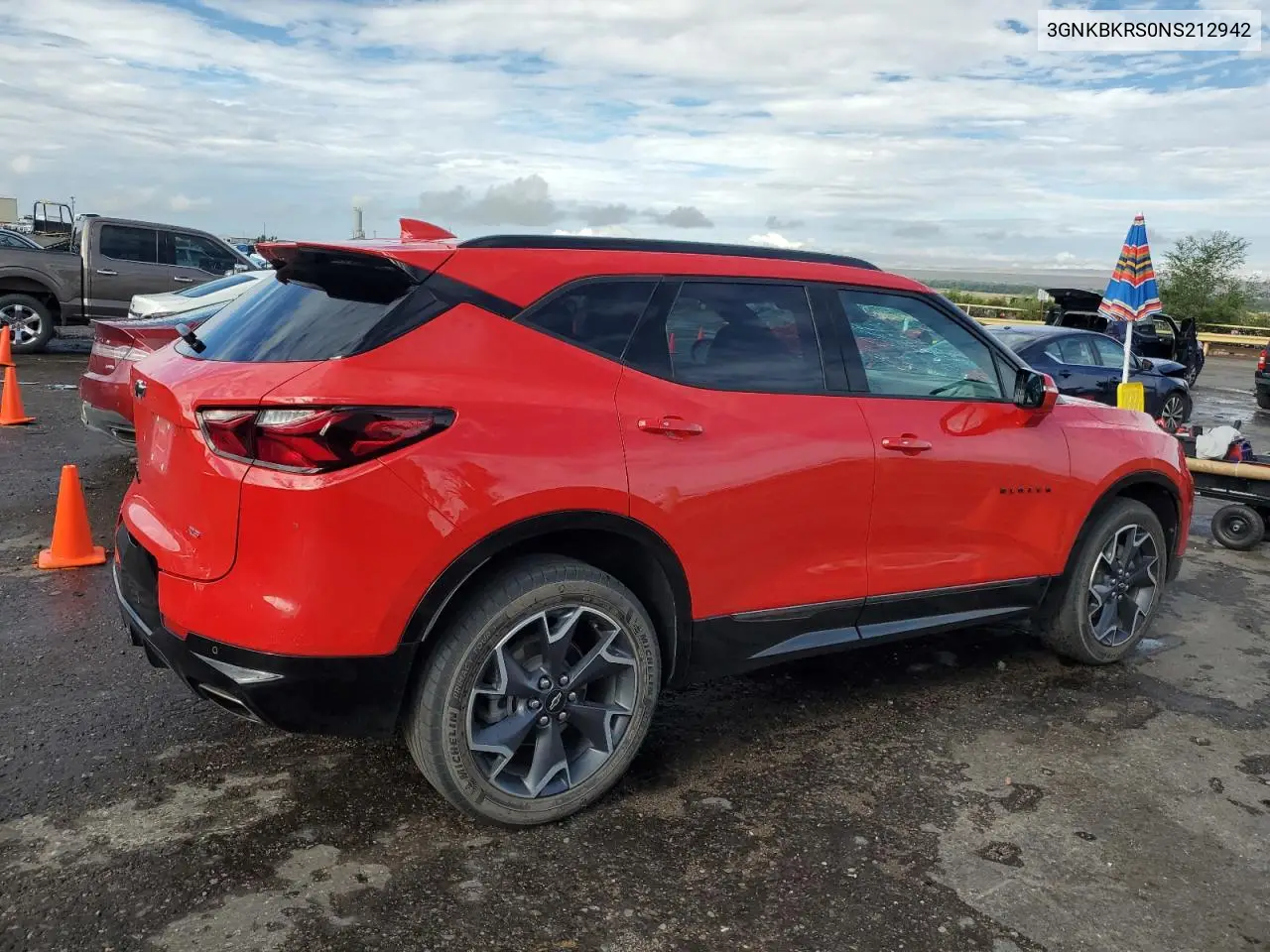 2022 Chevrolet Blazer Rs VIN: 3GNKBKRS0NS212942 Lot: 63092935