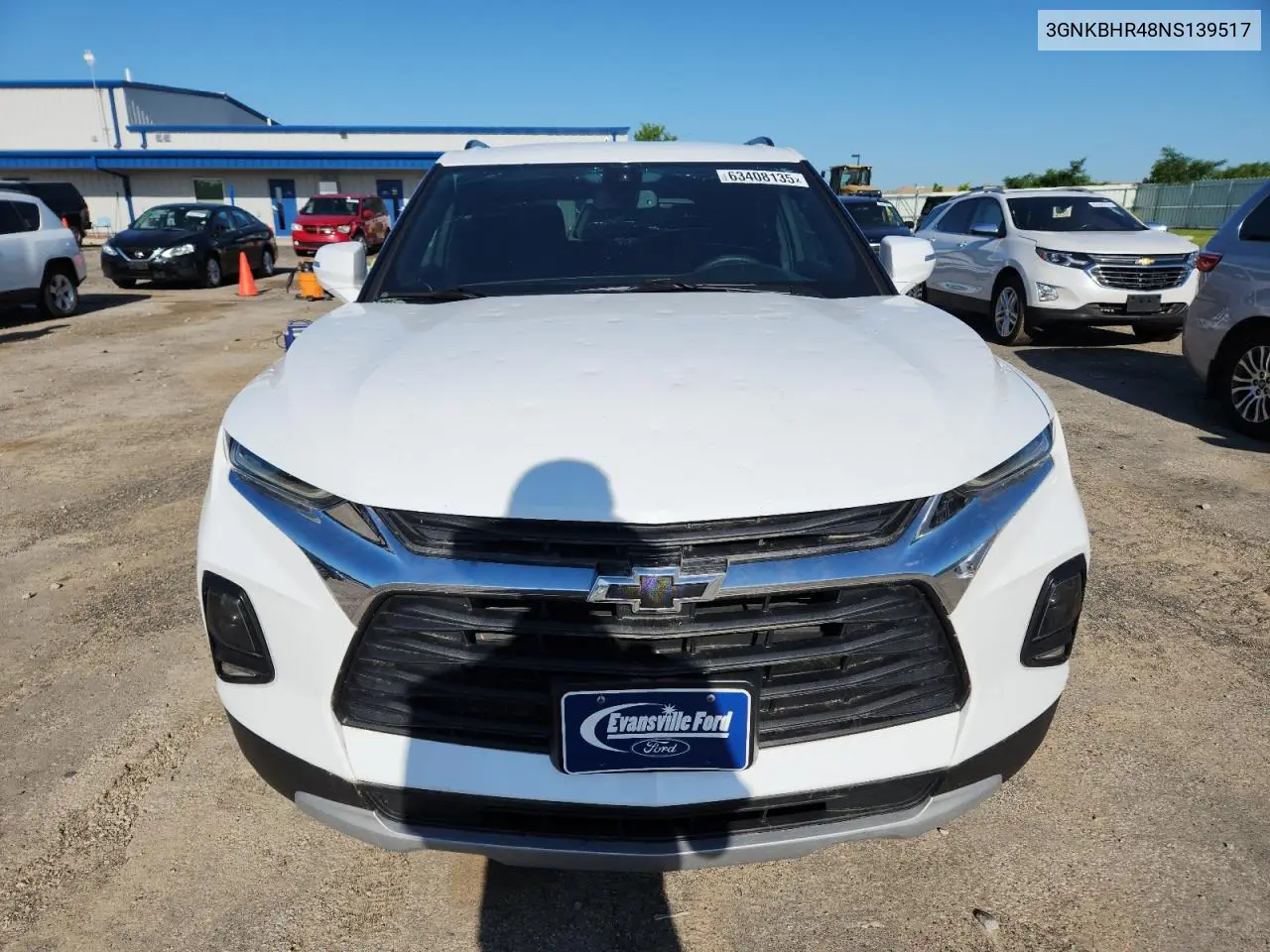 2022 Chevrolet Blazer 2Lt VIN: 3GNKBHR48NS139517 Lot: 63408135