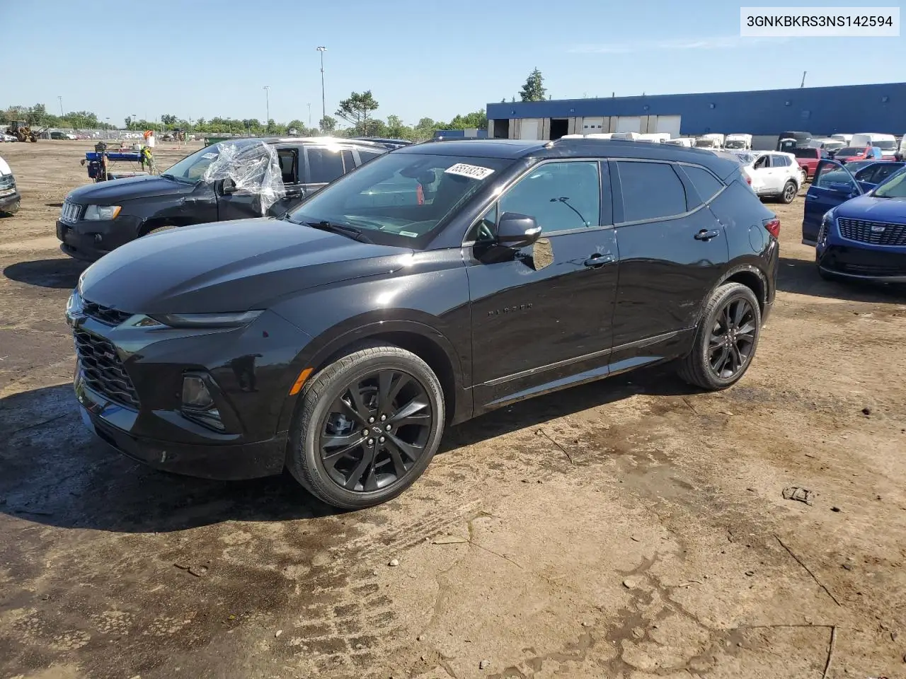 2022 Chevrolet Blazer Rs VIN: 3GNKBKRS3NS142594 Lot: 65518375