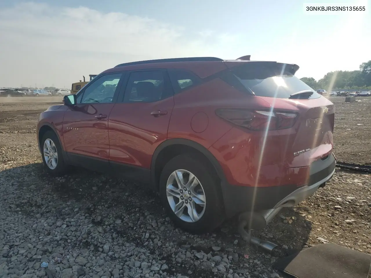 2022 Chevrolet Blazer 3Lt VIN: 3GNKBJRS3NS135655 Lot: 65686635