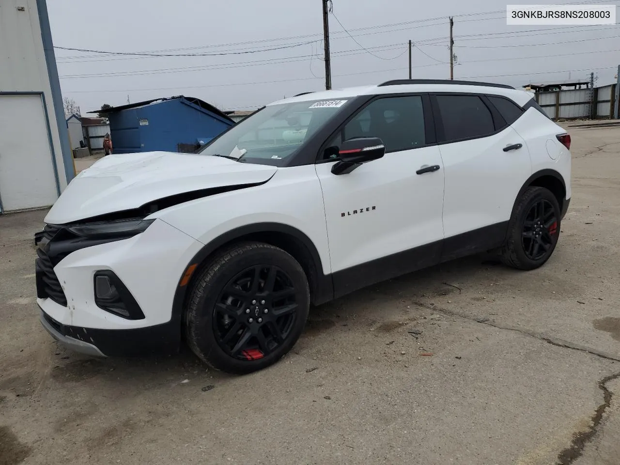 2022 Chevrolet Blazer 3Lt VIN: 3GNKBJRS8NS208003 Lot: 86661514
