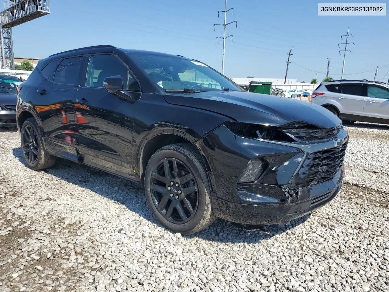 2024 Chevrolet Blazer Rs VIN: 3GNKBKRS3RS138082 Lot: 62945315