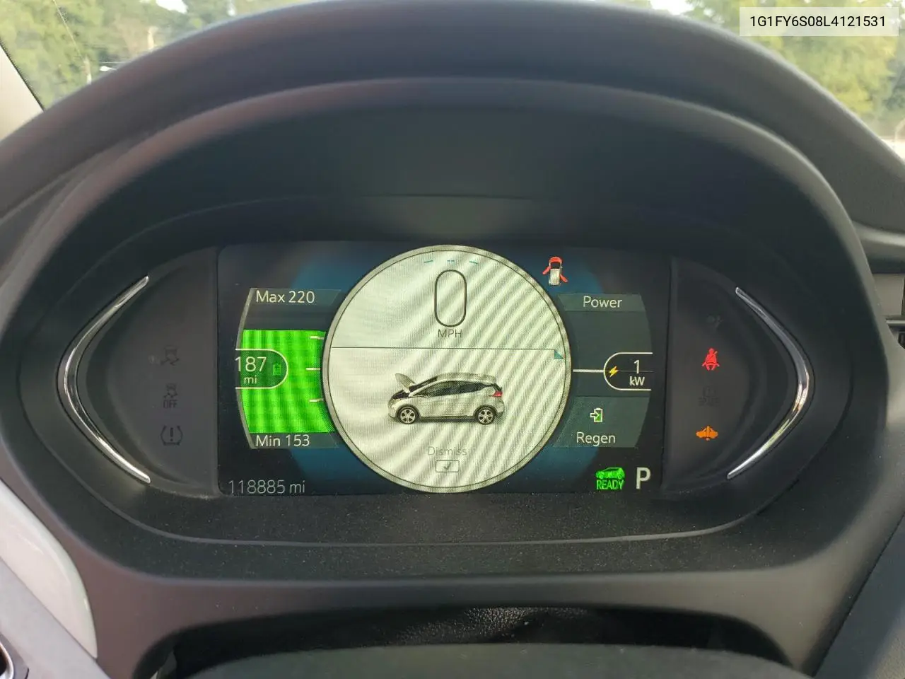 1g1fy6s08l4121531 1G1FY6S08L4121531 2020 Chevrolet Bolt Ev Lt