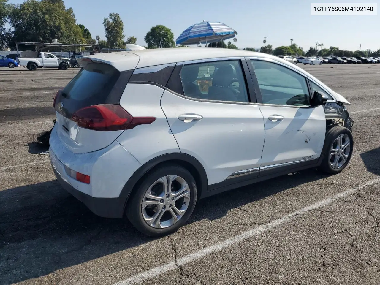 2021 Chevrolet Bolt Ev Lt VIN: 1G1FY6S06M4102140 Lot: 65025895