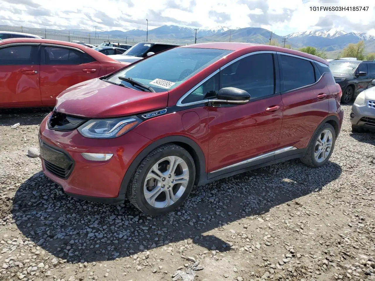 2017 Chevrolet Bolt Ev Lt VIN: 1G1FW6S03H4185747 Lot: 54933095