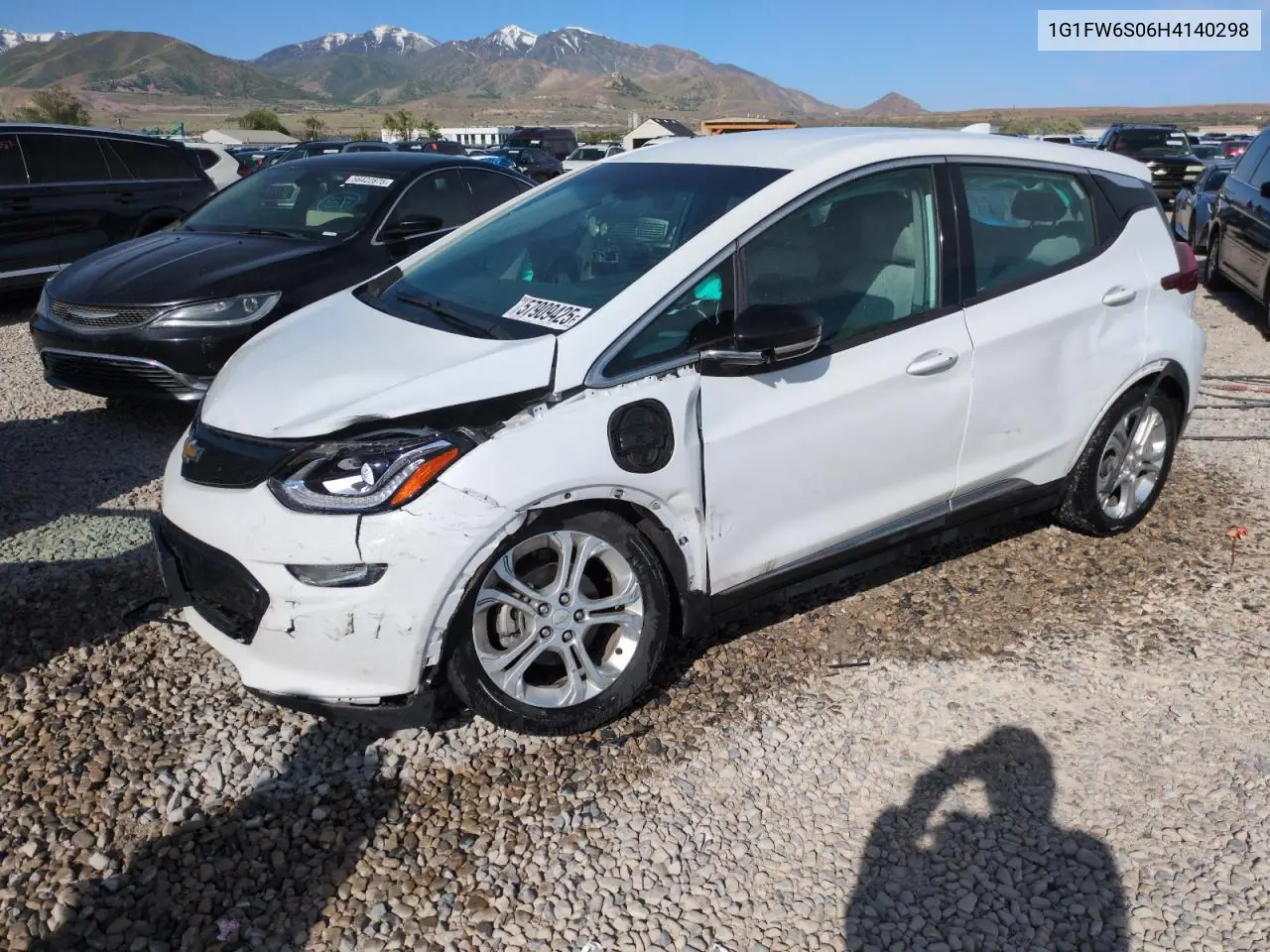 2017 Chevrolet Bolt Ev Lt VIN: 1G1FW6S06H4140298 Lot: 57909425
