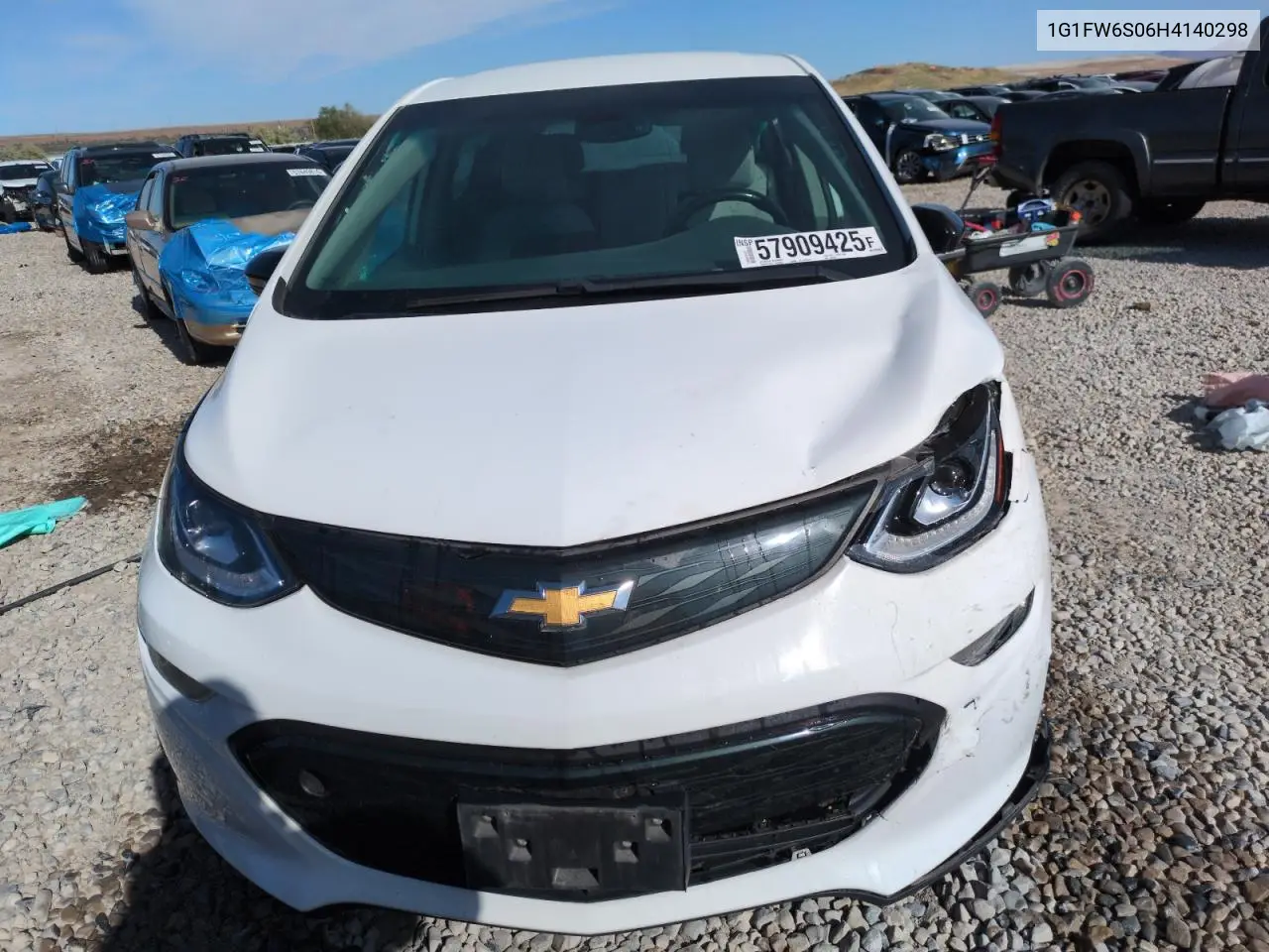 2017 Chevrolet Bolt Ev Lt VIN: 1G1FW6S06H4140298 Lot: 57909425