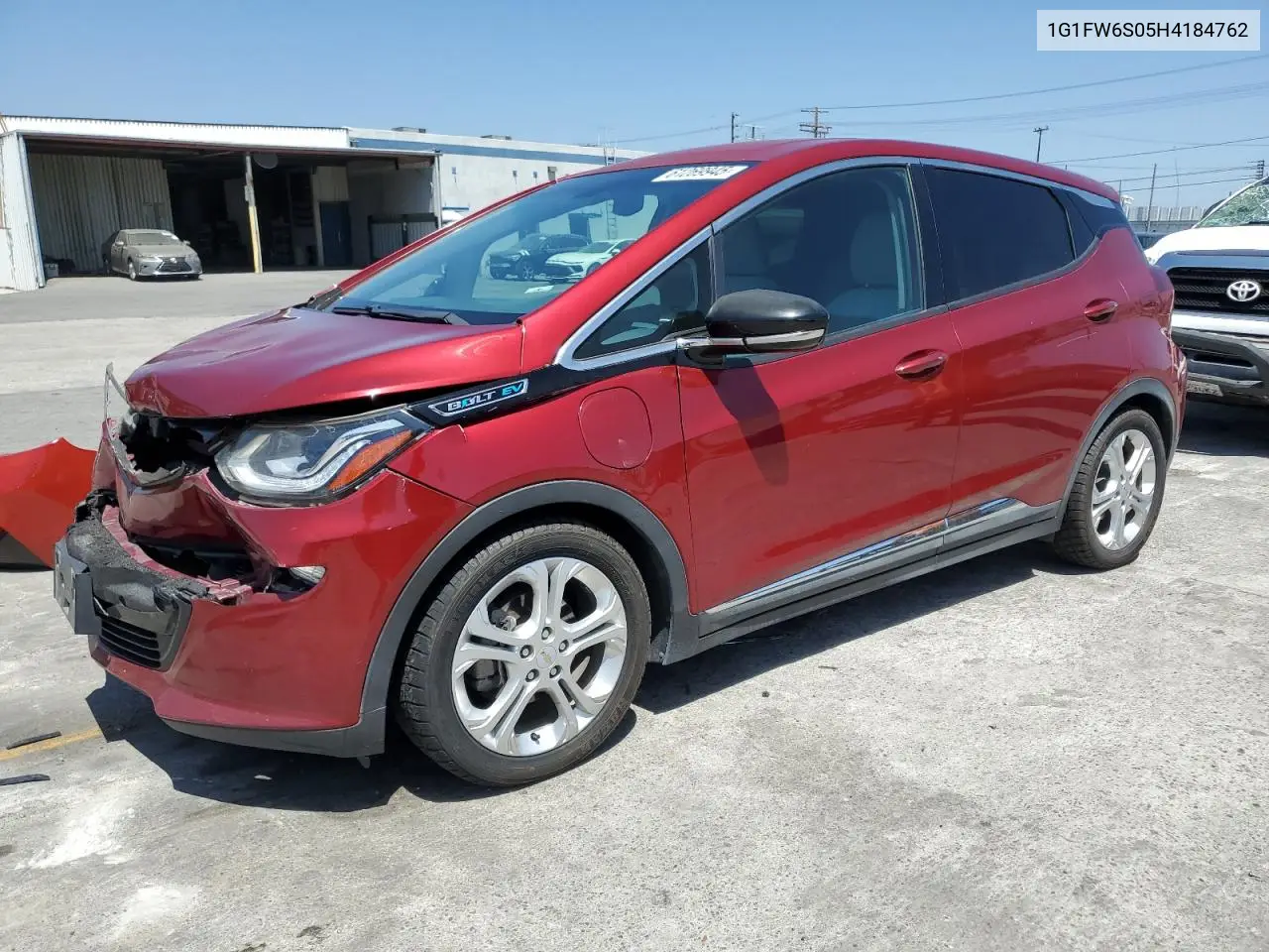 2017 Chevrolet Bolt Ev Lt VIN: 1G1FW6S05H4184762 Lot: 61269945