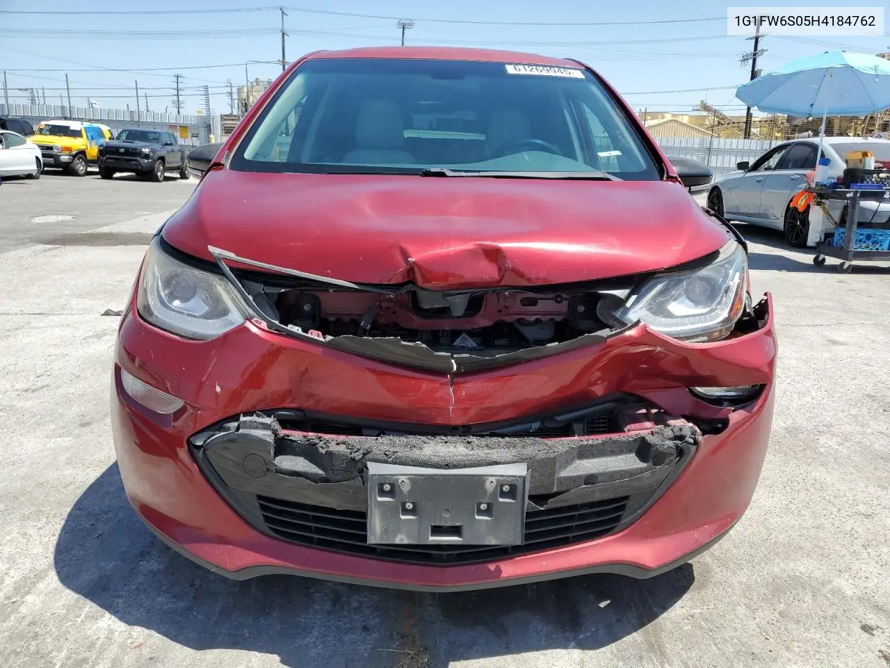 2017 Chevrolet Bolt Ev Lt VIN: 1G1FW6S05H4184762 Lot: 61269945