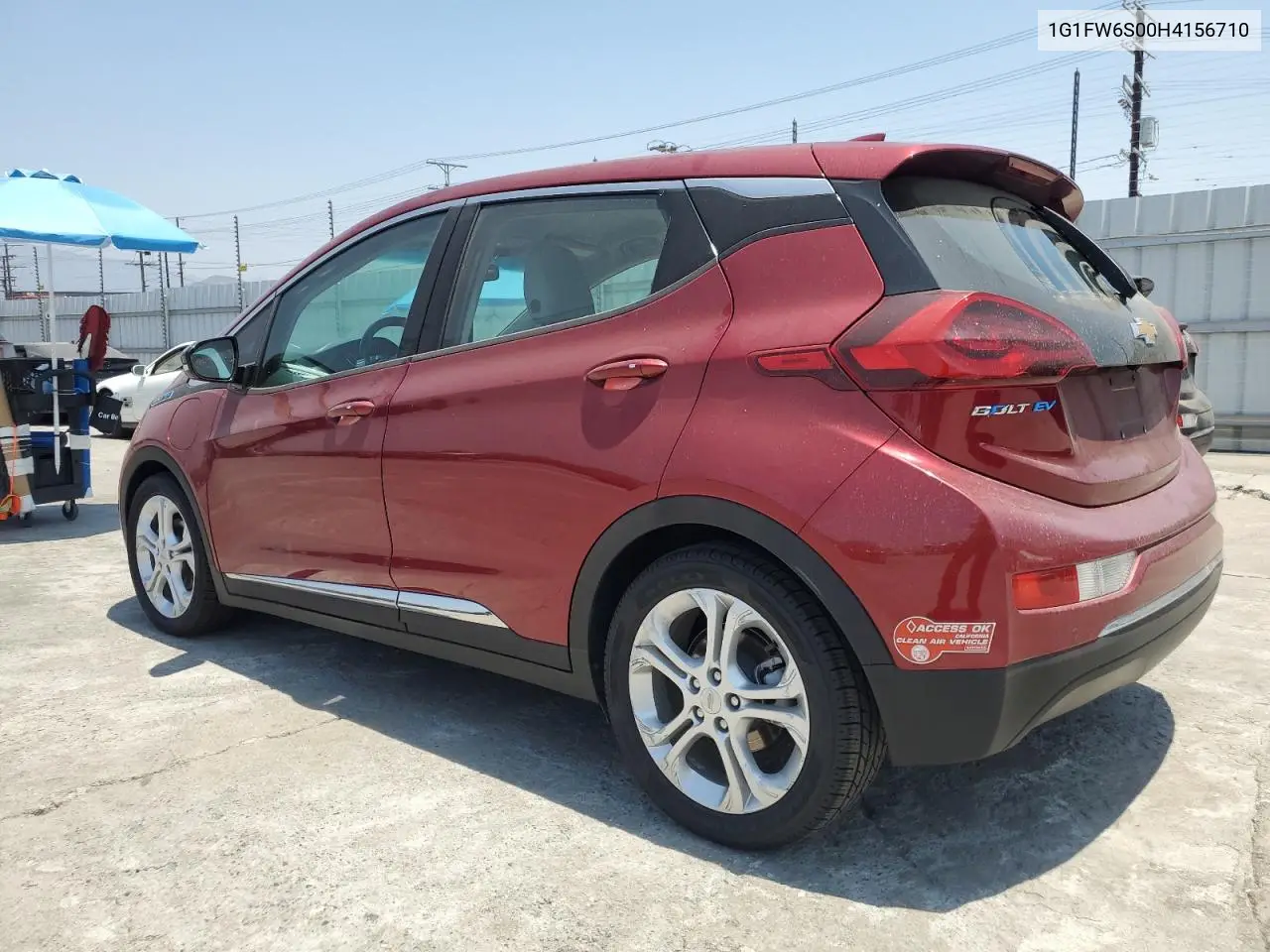 2017 Chevrolet Bolt Ev Lt VIN: 1G1FW6S00H4156710 Lot: 62604345