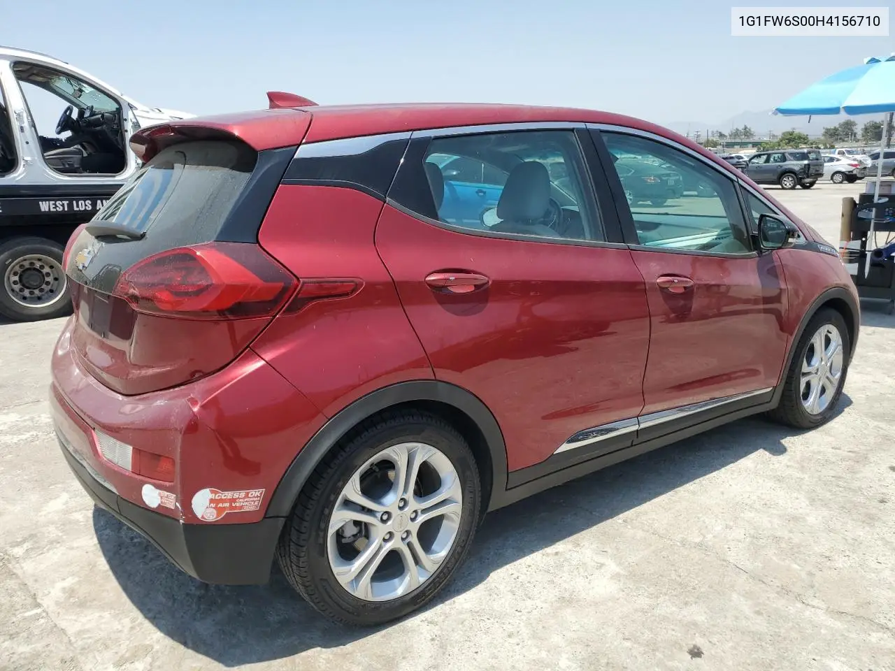 2017 Chevrolet Bolt Ev Lt VIN: 1G1FW6S00H4156710 Lot: 62604345