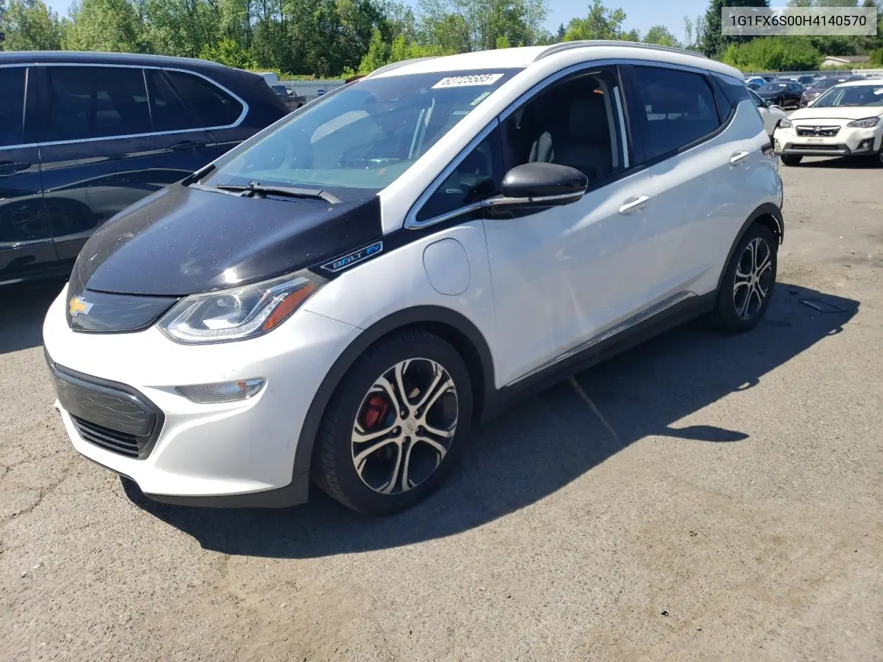 2017 Chevrolet Bolt Ev Premier VIN: 1G1FX6S00H4140570 Lot: 62725585