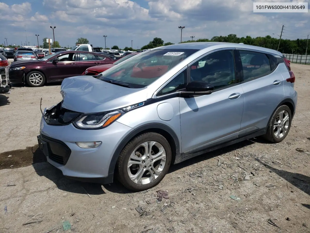 2017 Chevrolet Bolt Ev Lt VIN: 1G1FW6S00H4180649 Lot: 63261885