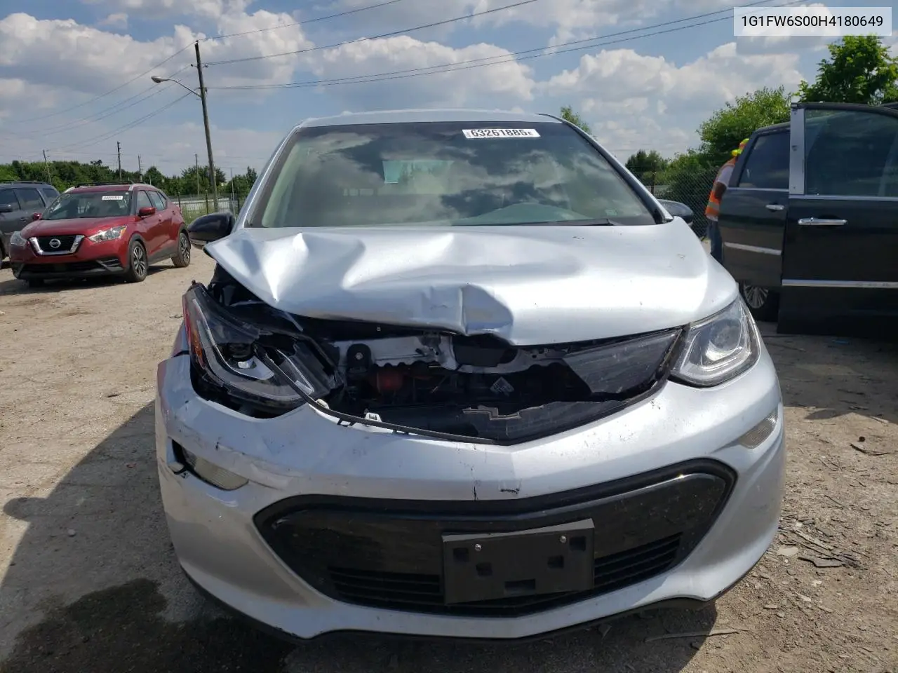 2017 Chevrolet Bolt Ev Lt VIN: 1G1FW6S00H4180649 Lot: 63261885