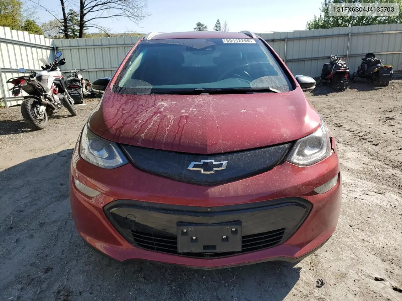 2018 Chevrolet Bolt Ev Premier VIN: 1G1FX6S04J4135703 Lot: 55442255