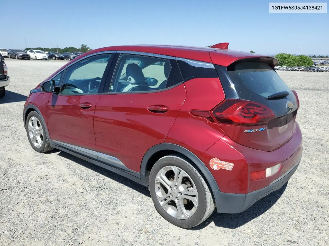 2018 Chevrolet Bolt Ev Lt VIN: 1G1FW6S05J4138421 Lot: 55969195