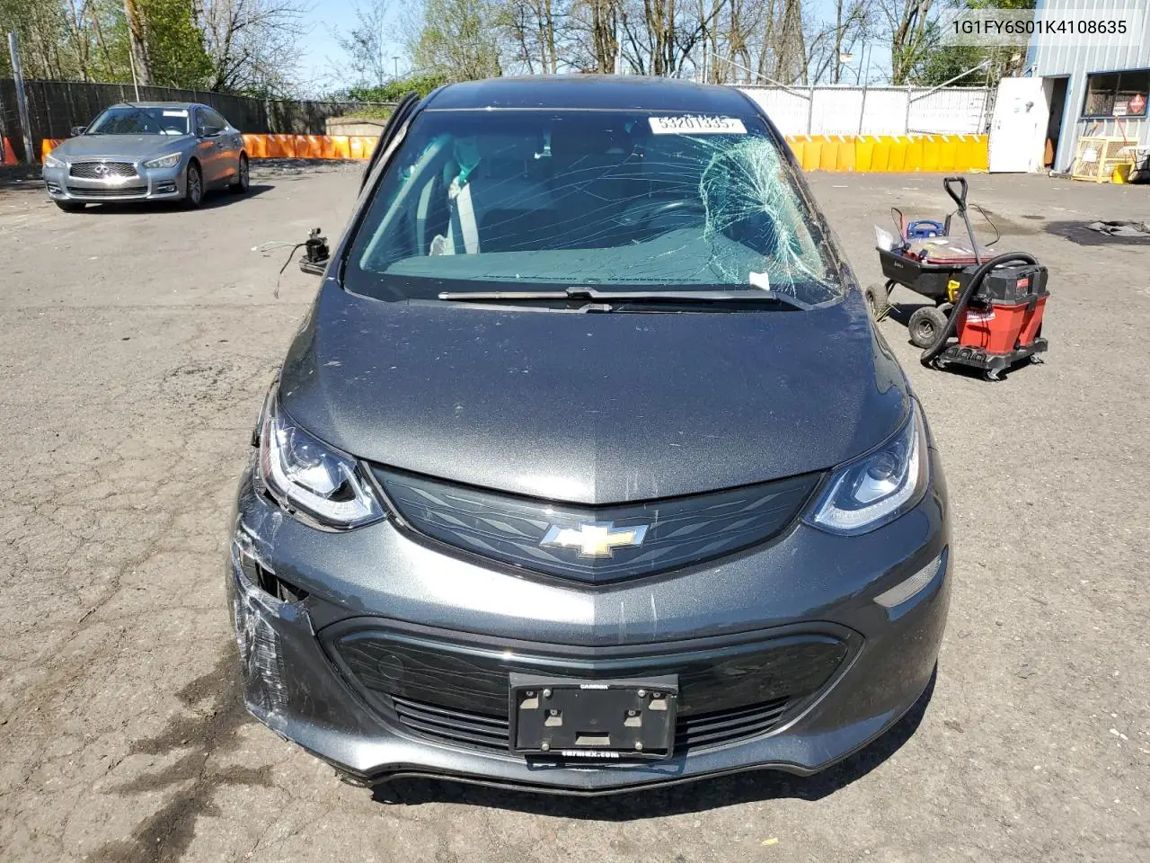 2019 Chevrolet Bolt Ev Lt VIN: 1G1FY6S01K4108635 Lot: 53201335