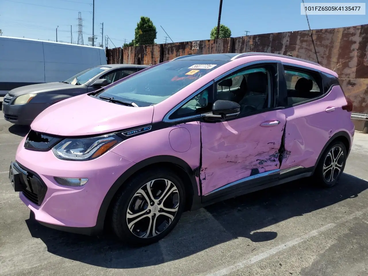 2019 Chevrolet Bolt Ev Premier VIN: 1G1FZ6S05K4135477 Lot: 56077725