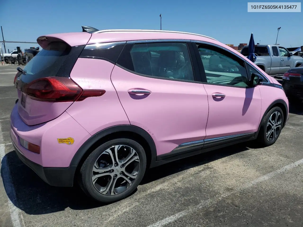 2019 Chevrolet Bolt Ev Premier VIN: 1G1FZ6S05K4135477 Lot: 56077725