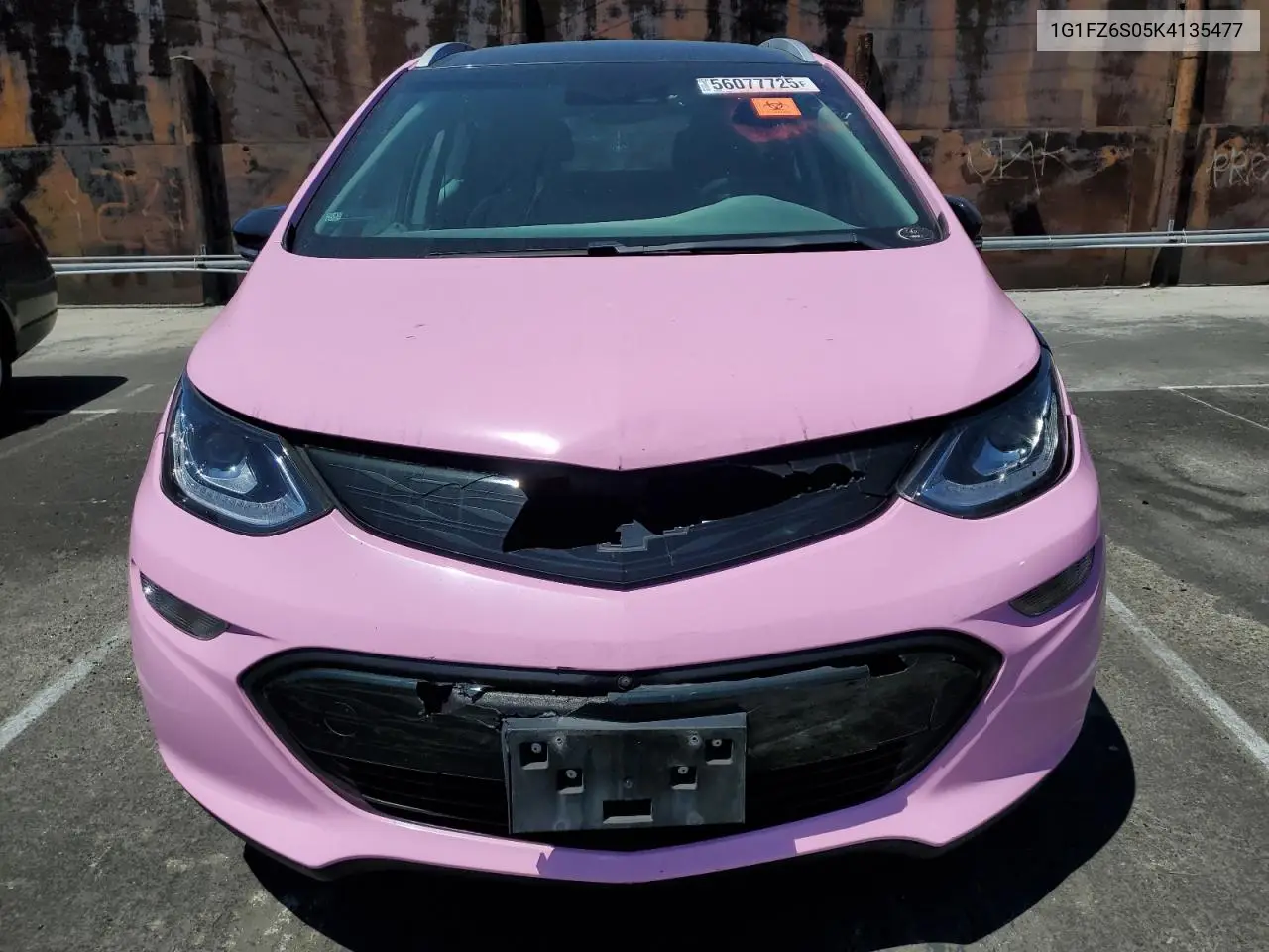 2019 Chevrolet Bolt Ev Premier VIN: 1G1FZ6S05K4135477 Lot: 56077725